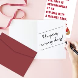 Funny December Birthday Card for Women Men,Happy Xmas Holiday Birthday Card for Friends,Hilarious Christmas Birthday Gift Cards