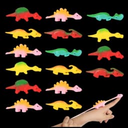 5-20Pcs Colorful Finger Catapult Dinosaur Games Birthday Shower Party Favor Giveaway Christmas Carnival Party Gift
