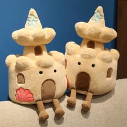 High Quality Brown Fortress Lighthouse Plush Dolls Office Decor Soft Baby Comfort Dolls Birthday Christmas Gifts For Kids