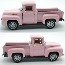 1:43 Classic Pickups Truck Simulation Car Model Alloy Pull Back Diecast Vehicle For Boys Children Christmas Decoration Toy