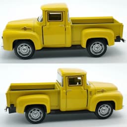 1:43 Classic Pickups Truck Simulation Car Model Alloy Pull Back Diecast Vehicle For Boys Children Christmas Decoration Toy