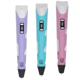 Children's 3D Pen 3D Drawing Printing Pen with LCD Screen Power Adapter 200M PLA Filament Toy Kids Christmas Birthday DIY Gift