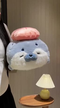 New Seal Plush Toy Soft Pillow Lifelike Stuffed Marine Life Sea Otter Soft Doll Simulation Seal Cushion Christmas Birthday Gift