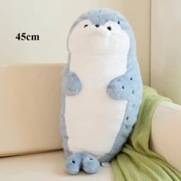 New Seal Plush Toy Soft Pillow Lifelike Stuffed Marine Life Sea Otter Soft Doll Simulation Seal Cushion Christmas Birthday Gift