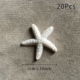 20pcs Versatile Resin Starfish Decorations - Perfect for Weddings, Christmas, Halloween, Easter - Featherless Craft Design