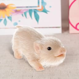 Lifelike Reborn Pig Dolls Mini Soft Silicone Pig Doll Cute Miniature Reborn Pig Doll Kid Birthday Christmas Gifts