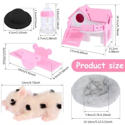 Lifelike Reborn Pig Dolls Mini Soft Silicone Pig Doll Cute Miniature Reborn Pig Doll Kid Birthday Christmas Gifts