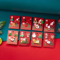 3pcs/set Christmas Brooch For Women Men Santa Claus Bell Elk Snowflake Xmas Tree Snowman Enamel Pins New Year Festival Gifts