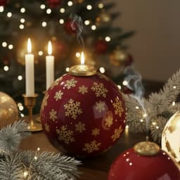 Nicole Christmas Bauble Candle Silicone Mold DIY Scented Candle Making Mould Xmas Gifts Tools Home Decoration