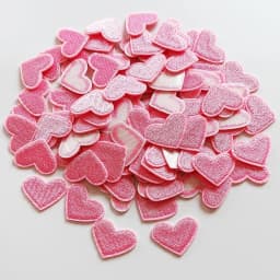 20Pcs Red Heart Embroidery Patch Fabric For Christmas Clothes Bags Hats Festival Decoration Iron On Patches Stickers DIY Repair