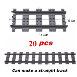 Creative MOC City Traffic Straight Track Curve Lane Change and Track Building Blocks for Children-Boys' Christmas Gift