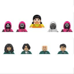 New Anime Cartoon TV Bricks Toy Dolls Building Blocks Assemble Toys Model Children Christmas Gifts