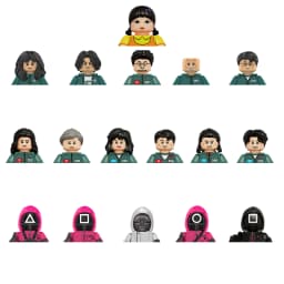 New Anime Cartoon TV Bricks Toy Dolls Building Blocks Assemble Toys Model Children Christmas Gifts