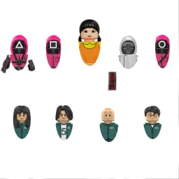 New Anime Cartoon TV Bricks Toy Dolls Building Blocks Assemble Toys Model Children Christmas Gifts