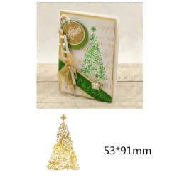 Reindeer Christmas Tree Snowflake Metal Hot Foil Plate for DIY Scrapbooking Photo Album Embossing Paper Cards Making Crafts
