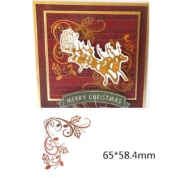 Reindeer Christmas Tree Snowflake Metal Hot Foil Plate for DIY Scrapbooking Photo Album Embossing Paper Cards Making Crafts