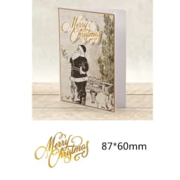 Reindeer Christmas Tree Snowflake Metal Hot Foil Plate for DIY Scrapbooking Photo Album Embossing Paper Cards Making Crafts