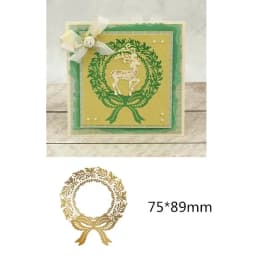 Reindeer Christmas Tree Snowflake Metal Hot Foil Plate for DIY Scrapbooking Photo Album Embossing Paper Cards Making Crafts