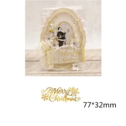 Reindeer Christmas Tree Snowflake Metal Hot Foil Plate for DIY Scrapbooking Photo Album Embossing Paper Cards Making Crafts