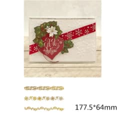 Reindeer Christmas Tree Snowflake Metal Hot Foil Plate for DIY Scrapbooking Photo Album Embossing Paper Cards Making Crafts