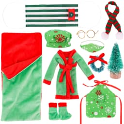 Christmas Doll Accessories Set For Babi 30 CM Doll Clothes Dress For Elf Doll,Toys For Girls,Free Shipping,Christmas Gift