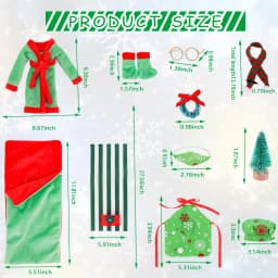 Christmas Doll Accessories Set For Babi 30 CM Doll Clothes Dress For Elf Doll,Toys For Girls,Free Shipping,Christmas Gift