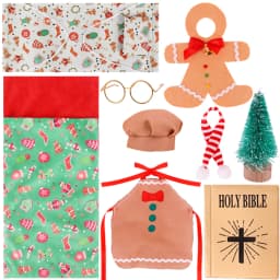 Christmas Doll Accessories Set For Babi 30 CM Doll Clothes Dress For Elf Doll,Toys For Girls,Free Shipping,Christmas Gift
