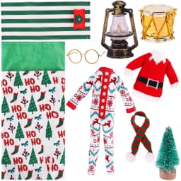 Christmas Doll Accessories Set For Babi 30 CM Doll Clothes Dress For Elf Doll,Toys For Girls,Free Shipping,Christmas Gift