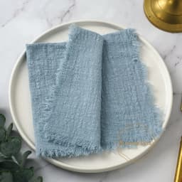 10pcs 32x32cm Cotton Gauze Napkins Retro Burr Design Napkin for Vintage Wedding Receptions Banquets Christmas Table Decoration