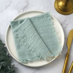 10pcs 32x32cm Cotton Gauze Napkins Retro Burr Design Napkin for Vintage Wedding Receptions Banquets Christmas Table Decoration