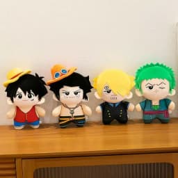 HOT Luffy Zoro Ace Sanji Plush Toy doll Backpack HangingsAnime  toys 23cm Plush Kid Christmas Gift Toys Cute Doll Birthday Gifts
