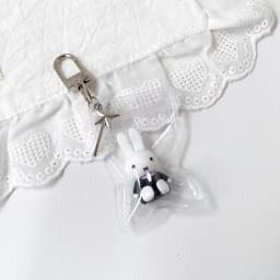 Kawaii Miffy Cute Phone Chain Cartoon Ins Style Keychain Couple Backpack Decoration Pendant Birthday Christmas Gift Toy for Girl