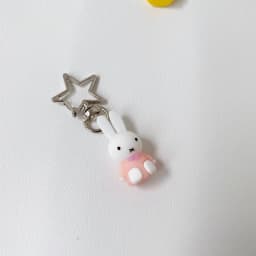 Kawaii Miffy Cute Phone Chain Cartoon Ins Style Keychain Couple Backpack Decoration Pendant Birthday Christmas Gift Toy for Girl