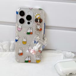 Kawaii Miffy Cute Phone Chain Cartoon Ins Style Keychain Couple Backpack Decoration Pendant Birthday Christmas Gift Toy for Girl