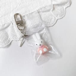 Kawaii Miffy Cute Phone Chain Cartoon Ins Style Keychain Couple Backpack Decoration Pendant Birthday Christmas Gift Toy for Girl