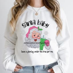 Cute Cartoon Character Coffee Cup Coquette Candy Merry Christmas Iron on DTF Heat Transfers Stickers Ready to Press for Hoodies