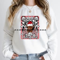 Cute Cartoon Character Coffee Cup Coquette Candy Merry Christmas Iron on DTF Heat Transfers Stickers Ready to Press for Hoodies