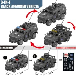 Military Army Soldiers  SWAT Police Armored Vehicle Building Blocks Bricks  DIY Toys Christmas Gift