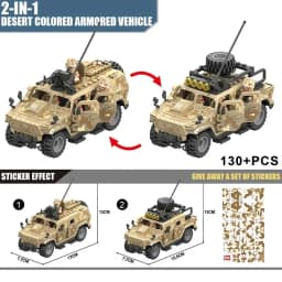 Military Army Soldiers  SWAT Police Armored Vehicle Building Blocks Bricks  DIY Toys Christmas Gift