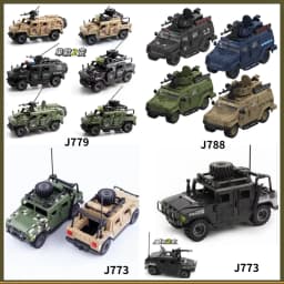 Military Army Soldiers  SWAT Police Armored Vehicle Building Blocks Bricks  DIY Toys Christmas Gift