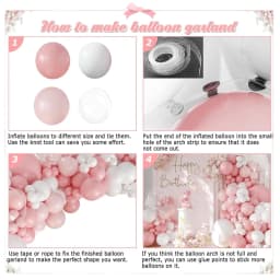 Pink wedding decoration latex balloon arch set for large-scale performances at Christmas, Valentine's Day, birthday parties