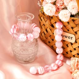 20 Pcs Chunky Bubblegum Beads Focal Beads Pen Beads Large Rhinestone Pearl Beads Christmas Beads for Pen Jewelry Making Keychain