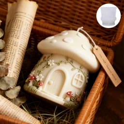 Fantasy mushroom candle mold, reusable DIY candle/resin handmade mold, fantasy home Christmas decoration,