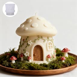 Fantasy mushroom candle mold, reusable DIY candle/resin handmade mold, fantasy home Christmas decoration,