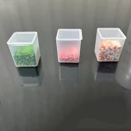 Adjustable plastic storage box for storing beads, jewelry, handicrafts, portable storage box for Christmas gifts