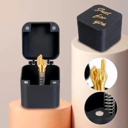 Christmas Prank Gift Middle Finger In Box Funny Creative Out Of The Box Pop-up Middle Finger Gifts Box Prank Quirky Gift New