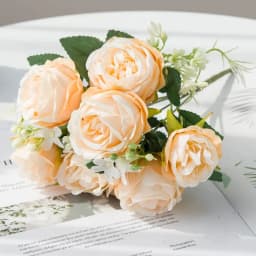 Silk Rose for Wedding Arch Christmas Wreath Decoration Home Room Bonsai Photography Prop Valentine's Day Artificial Fake Flowers