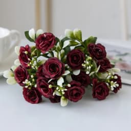 Silk Rose for Wedding Arch Christmas Wreath Decoration Home Room Bonsai Photography Prop Valentine's Day Artificial Fake Flowers