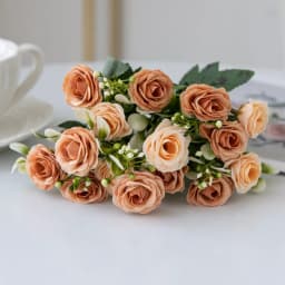 Silk Rose for Wedding Arch Christmas Wreath Decoration Home Room Bonsai Photography Prop Valentine's Day Artificial Fake Flowers