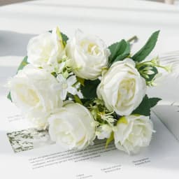 Silk Rose for Wedding Arch Christmas Wreath Decoration Home Room Bonsai Photography Prop Valentine's Day Artificial Fake Flowers